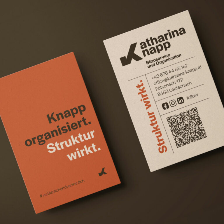 Brand Design Katharina Knapp – Visitenkarten, Schöpferei