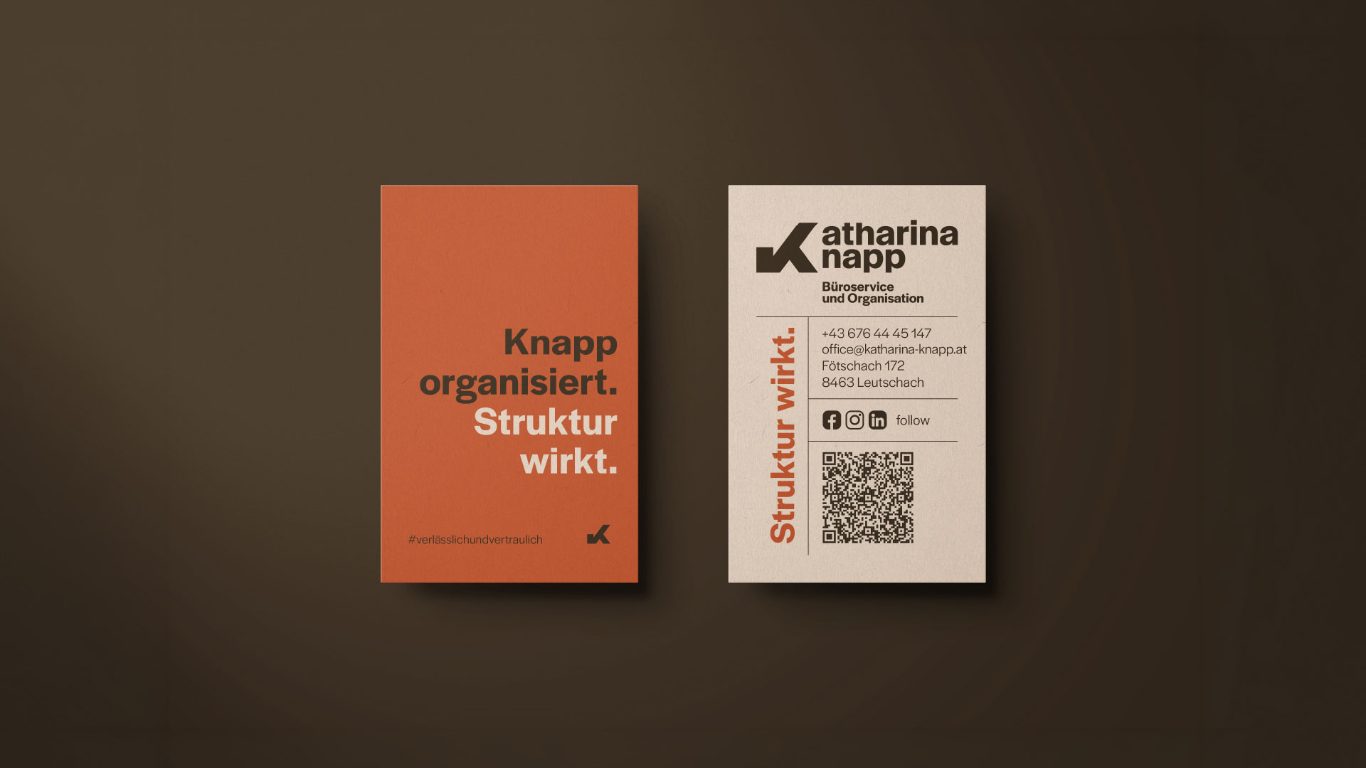 Brand Design Katharina Knapp – Visitenkarten, Schöpferei