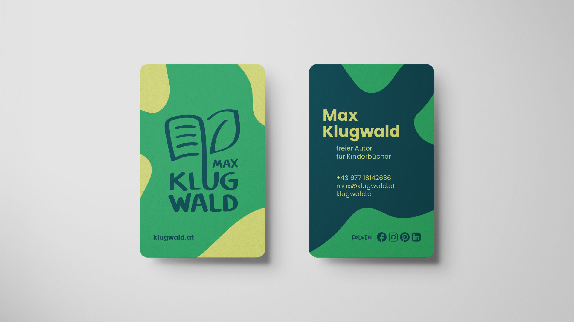 Brand Design Max Klugwald – Visitenkarten, Schöpferei