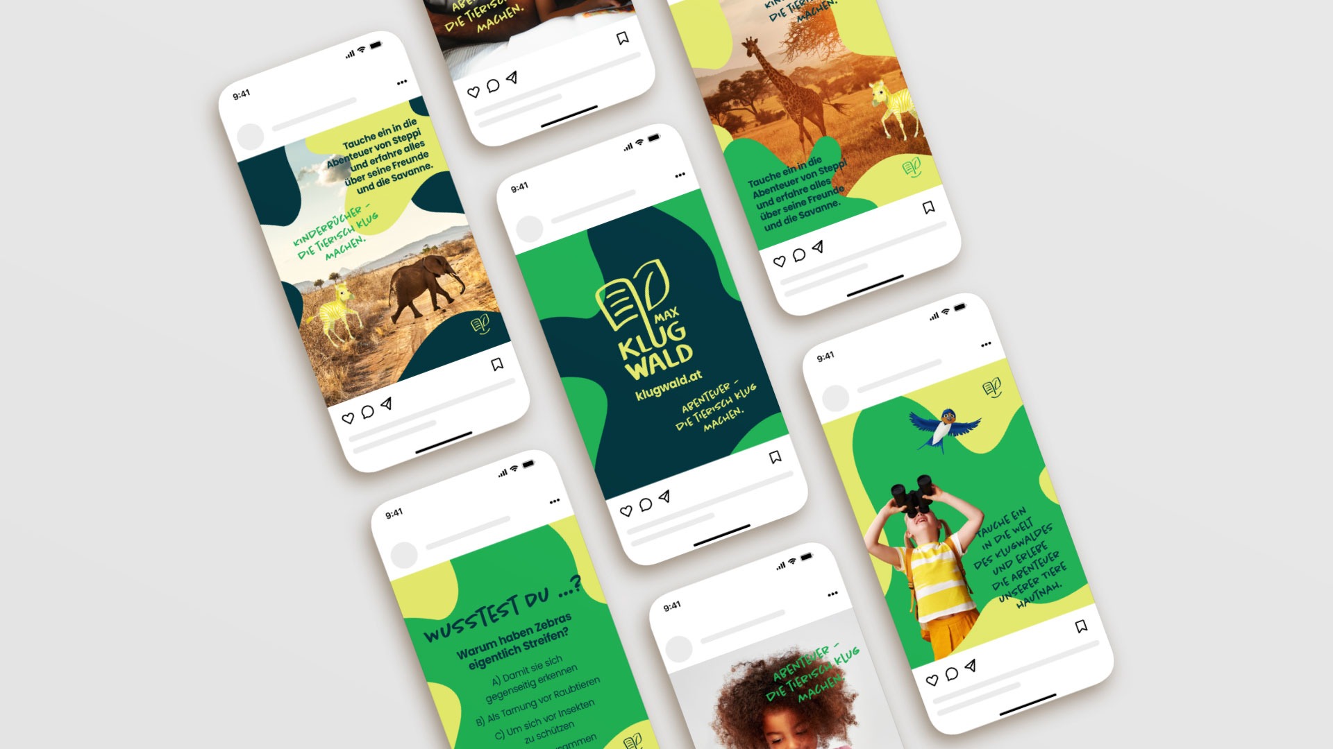 Brand Design Max Klugwald – Social Media Vorlagen, Schöpferei
