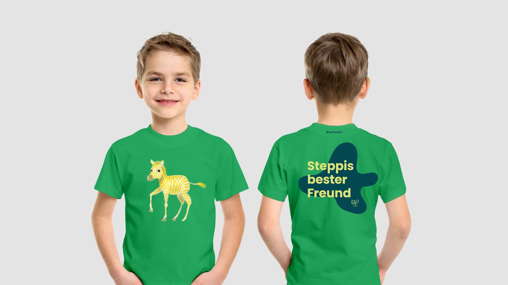 Brand Design Max Klugwald – T-Shirt Steppi und seine Freunde, Schöpferei